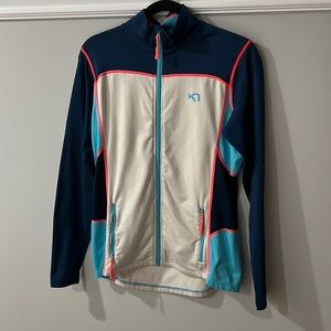 Kari Traa spring zip up active wear long sleeve L excellent! Ski base layer?